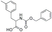 2-{[(benzyloxy)carbonyl]amino}-3-(3-methylphenyl)propanoic acid Struktur