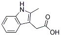 (2-METHYL-3-INDOLYL)ACETICACID Struktur