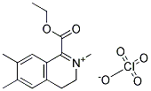 1-ETHOXYCARBONYL-2,6,7-TRIMETHYL-3,4-DIHYDROISOQUINOLINIUMPERCHLORATE Struktur