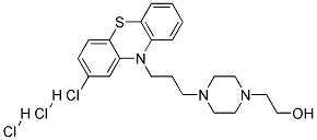 2-(4-(3-(2-CHLORO-10-PHENOTHIAZINYL)PROPYL)-1-PIPERAZINYL)ETHANOLDIHYDROCHLORIDE Struktur