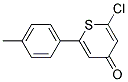 2-Chloro-6-(4-methylphenyl)-4H-thiopyran-4-one Struktur