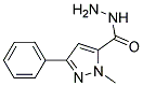 1-Methyl-3-phenyl-1H-pyrazole-5-carboxylicacidhydrazide Struktur