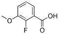 2-FLUOR-3-METHOXY BENZOIC ACID
 Struktur