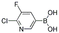 2-CHLORO-3-FLUOROPYRIDYL-5-BORONIC ACID Struktur