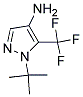 1-TERT-BUTYL-5-(TRIFLUOROMETHYL)-1H-PYRAZOL-4-AMINE Struktur