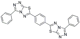 1,4-BIS(3-PHENYL-[1,2,4]TRIAZOLO[3,4-B][1,3,4]THIADIAZOL-6-YL)-BENZENE Struktur