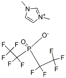 1,3-DIMETHYLIMIDAZOLIUM BIS(PENTAFLUOROETHYL)PHOSPHINATE Struktur