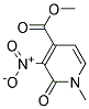 1,2-DIHYDRO-1-METHYL-3-NITRO-2-OXO-4-PYRIDINECARBOXYLIC ACID METHYL ESTER Struktur