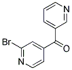 (2-BROMO-4-PYRIDINYL)-3-PYRIDINYL-METHANONE Struktur