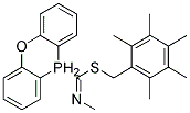 2,3,4,5,6-PENTAMETHYLBENZYL N-METHYLOXO(DIPHENYL)PHOSPHORANECARBOXIMIDOTHIOATE, TECH Struktur