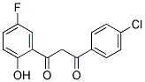 1-(5-FLUORO-2-HYDROXYPHENYL)-3-(4-CHLOROPHENYL-1)3-PROPANEDIONE Struktur