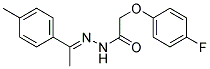 2-(4-FLUOROPHENOXY)-N'-[(1E)-1-(4-METHYLPHENYL)ETHYLIDENE]ACETOHYDRAZIDE Struktur