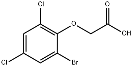 2-(2-BROMO-4,6-DICHLOROPHENOXY)ACETIC ACID Struktur