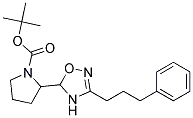 2-[3-(3-PHENYL-PROPYL)-4,5-DIHYDRO-[1,2,4]OXADIAZOL-5-YL]-PYRROLIDINE-1-CARBOXYLIC ACID TERT-BUTYL ESTER Struktur