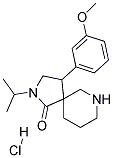 2-ISOPROPYL-4-(3-METHOXYPHENYL)-2,7-DIAZASPIRO[4.5]DECAN-1-ONE HYDROCHLORIDE Struktur