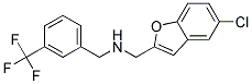 1-(5-CHLORO-1-BENZOFURAN-2-YL)-N-[3-(TRIFLUOROMETHYL)BENZYL]METHANAMINE Struktur