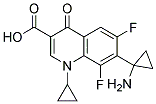 1-CYCLOPROPYL-6,8-DIFLUORO-7-(1'-AMINO)CYCLOPROPYL-4-OXO-3-QUINOLINE CARBOXYLIC ACID Struktur