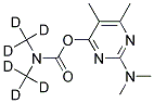 2-DIMETHYLAMINO-5,6-DIMETHYL-4-PYRIMIDINYL DIMETHYL-D6-CARBAMATE Struktur