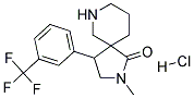 2-METHYL-4-(3-(TRIFLUOROMETHYL)PHENYL)-2,7-DIAZASPIRO[4.5]DECAN-1-ONE HYDROCHLORIDE Struktur