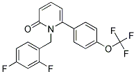 1-(2,4-DIFLUOROBENZYL)-6-[4-(TRIFLUOROMETHOXY)PHENYL]PYRIDIN-2(1H)-ONE Struktur