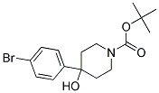 1-BOC-4-(4-BROMO-PHENYL)-PIPERIDIN-4-OL Struktur