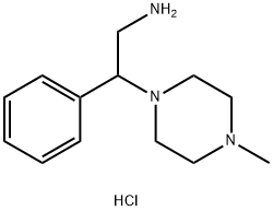 2-(4-METHYL-PIPERAZIN-1-YL)-2-PHENYL-ETHYLAMINE TRIHYDROCHLORIDE Struktur