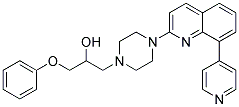 1-PHENOXY-3-[4-(8-PYRIDIN-4-YLQUINOLIN-2-YL)PIPERAZIN-1-YL]PROPAN-2-OL Struktur