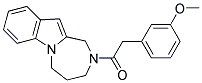 2-[(3-METHOXYPHENYL)ACETYL]-2,3,4,5-TETRAHYDRO-1H-[1,4]DIAZEPINO[1,2-A]INDOLE Struktur