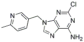 2-CHLORO-9-(6-METHYL-PYRIDIN-3-YLMETHYL)-9H-PURIN-6-YLAMINE Struktur