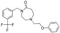 1-(2-PHENOXYETHYL)-4-[3-(TRIFLUOROMETHYL)BENZYL]-1,4-DIAZEPAN-5-ONE Struktur