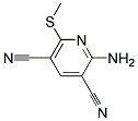 2-AMINO-6-METHYLSULFANYL-PYRIDINE-3,5-DICARBONITRILE Struktur