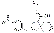 2-(4-NITRO-BENZYL)-8-OXA-2-AZA-SPIRO[4.5]DECANE-4-CARBOXYLIC ACID HYDROCHLORIDE Struktur