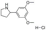 2-(3,5-DIMETHOXYPHENYL)PYRROLIDINE HYDROCHLORIDE Struktur