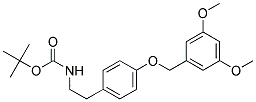 (2-[4-(3,5-DIMETHOXY-BENZYLOXY)-PHENYL]-ETHYL)-CARBAMIC ACID TERT-BUTYL ESTER Struktur