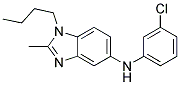 (1-BUTYL-2-METHYL-1H-BENZOIMIDAZOL-5-YL)-(3-CHLORO-PHENYL)-AMINE Struktur