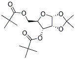 1,2-O-ISOPROPYLIDENE-3,5-DI-O-PIVALOYL-ALPHA-D-RIBOFURANOSE Struktur