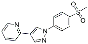 2-[1-(4-(METHYLSULPHONYL)PHENYL)-1H-PYRAZOL-4-YL]PYRIDINE Struktur