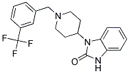 1-(1-[3-(TRIFLUOROMETHYL)BENZYL]PIPERIDIN-4-YL)-1,3-DIHYDRO-2H-BENZIMIDAZOL-2-ONE Struktur