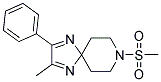 2-METHYL-8-(METHYLSULFONYL)-3-PHENYL-1,4,8-TRIAZASPIRO[4.5]DECA-1,3-DIENE Struktur