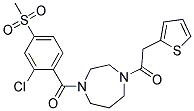 1-[2-CHLORO-4-(METHYLSULFONYL)BENZOYL]-4-(2-THIENYLACETYL)-1,4-DIAZEPANE Struktur