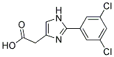 [2-(3,5-DICHLOROPHENYL)-IMIDAZOL-4-YL]-ACETIC ACID Struktur