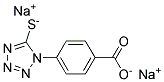 1-(4-CARBOXYPHENYL)-5-MERCAPTOTETRAZOLE DISODIUM SALT Struktur