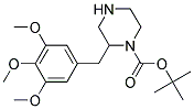 2-(3,4,5-TRIMETHOXY-BENZYL)-PIPERAZINE-1-CARBOXYLIC ACID TERT-BUTYL ESTER Struktur