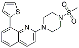 2-[4-(METHYLSULFONYL)PIPERAZIN-1-YL]-8-(2-THIENYL)QUINOLINE Struktur