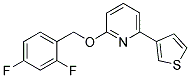 2-[(2,4-DIFLUOROBENZYL)OXY]-6-THIEN-3-YLPYRIDINE Struktur