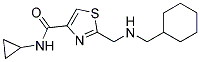 2-([(CYCLOHEXYLMETHYL)AMINO]METHYL)-N-CYCLOPROPYL-1,3-THIAZOLE-4-CARBOXAMIDE Struktur