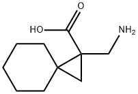 1-AMINOMETHYL-SPIRO[2,5]OCTANE-1-CARBOXYLIC ACID Struktur