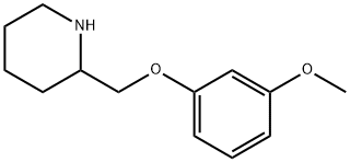 2-[(3-METHOXYPHENOXY)METHYL]PIPERIDINE Struktur