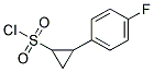 2-(4-FLUORO-PHENYL)-CYCLOPROPANESULFONYL CHLORIDE Struktur