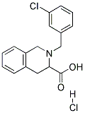 2-(3-CHLORO-BENZYL)-1,2,3,4-TETRAHYDRO-ISOQUINOLINE-3-CARBOXYLIC ACID HYDROCHLORIDE Struktur